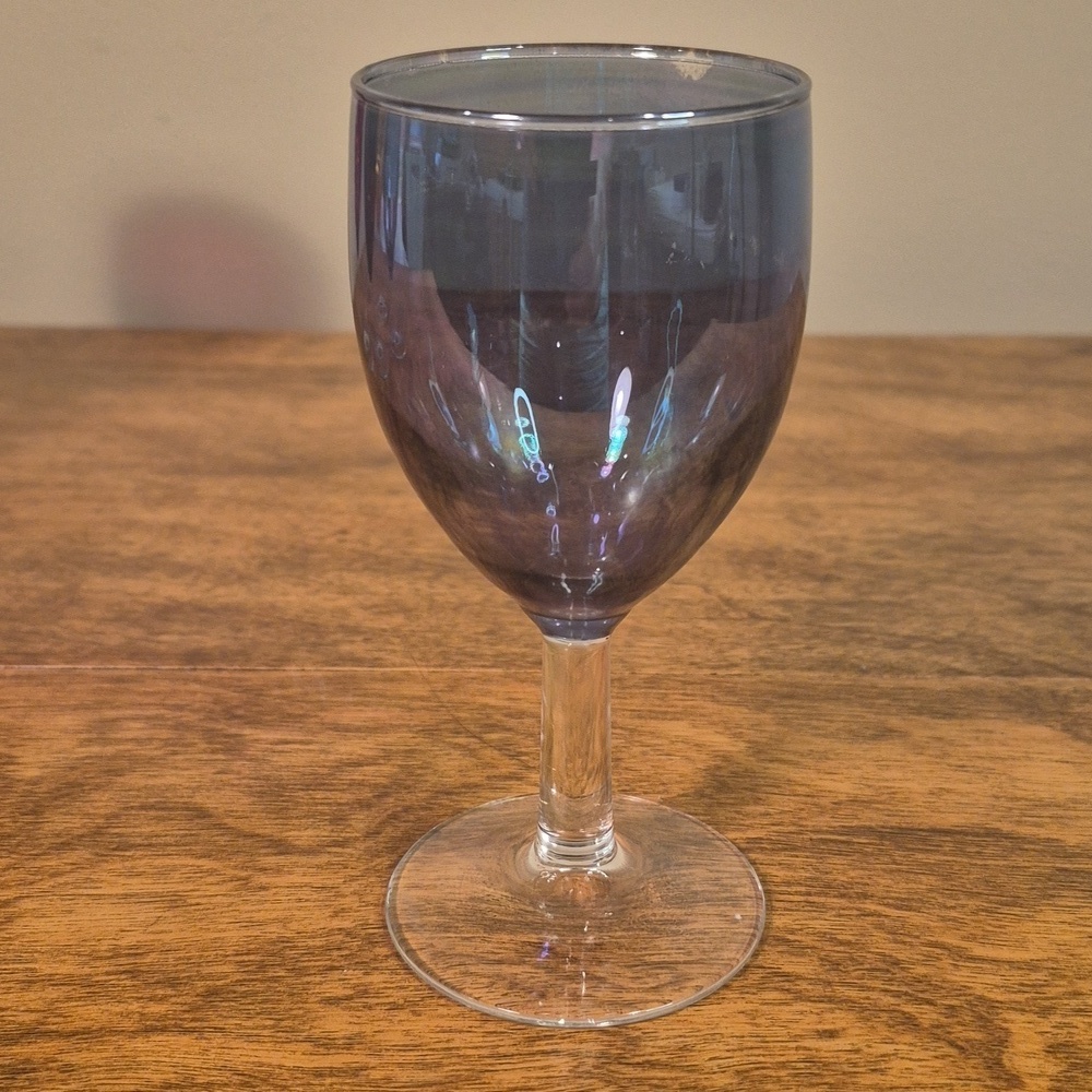 VINTAGE Multicolor Iridescent Wine Glasses, Set of 5 - Picture 6 of 16